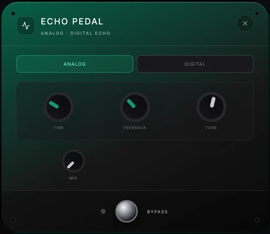 Spider Neural Ultra Pedal Echo interface