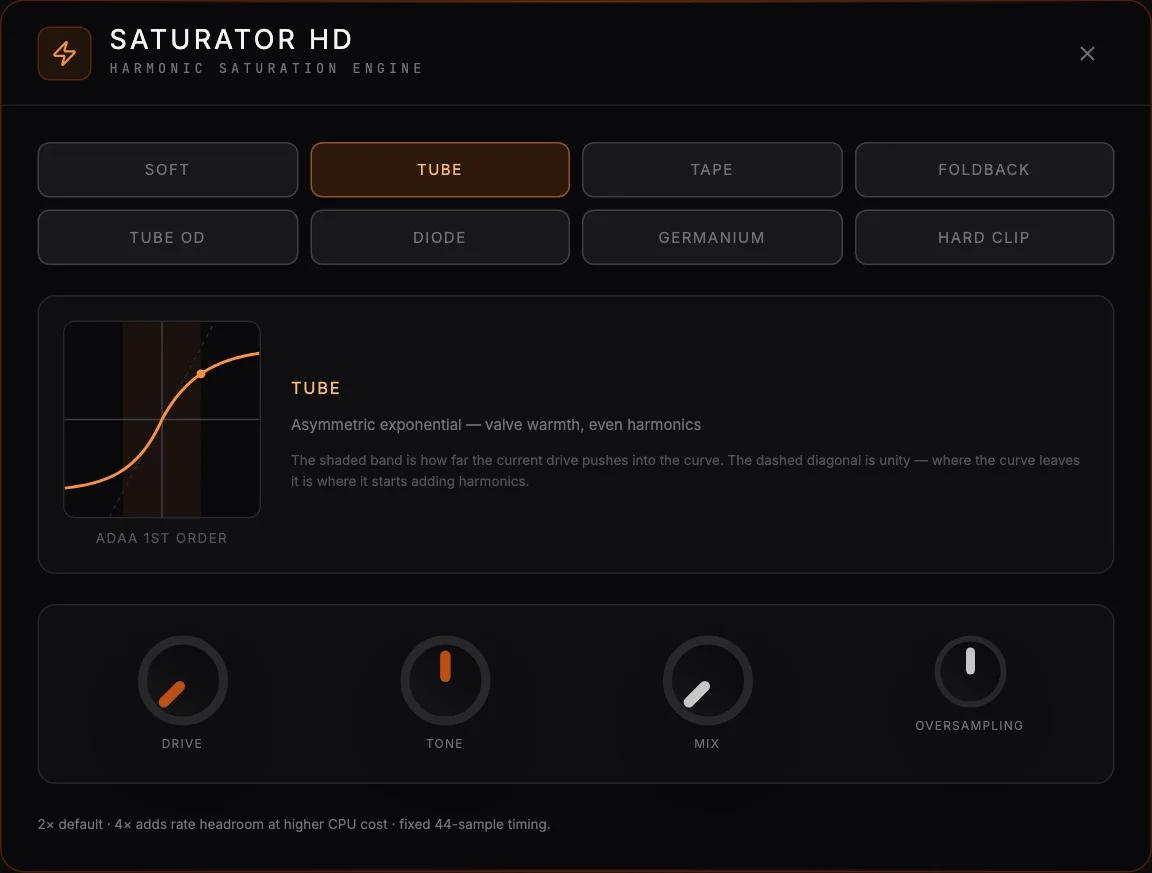Spider Neural Ultra Saturator HD interface