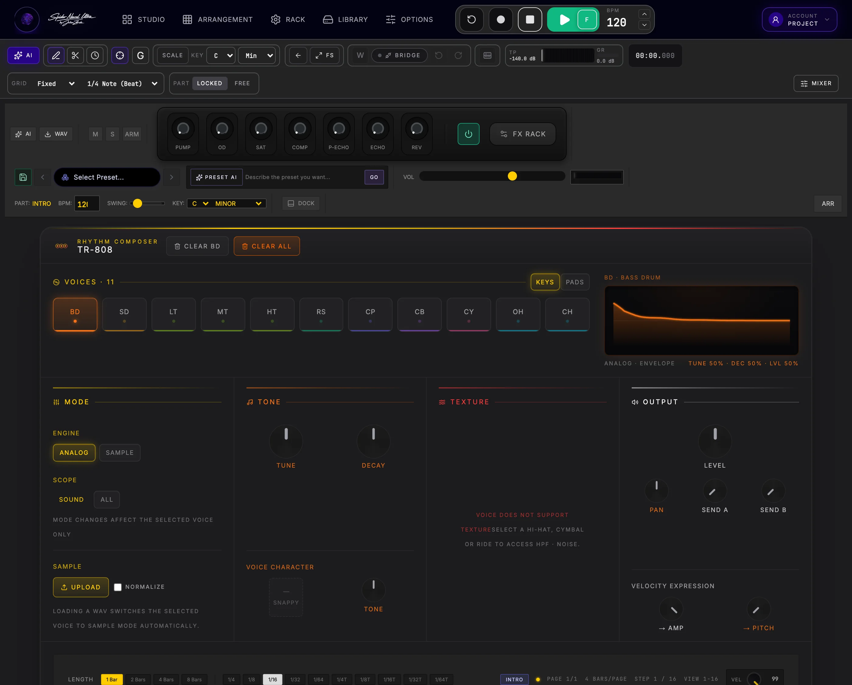 TR-808 HD drum machine